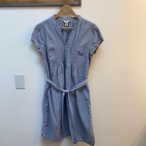 Cute belted pin stripe dress